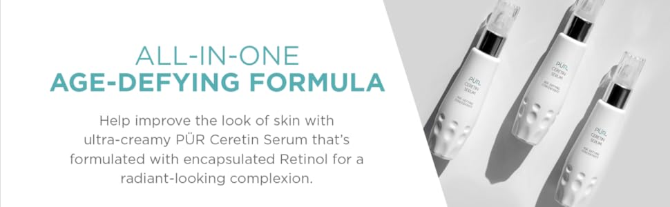 pur ceretin serum, facial serum, hydrating face serum, age defying facial serum