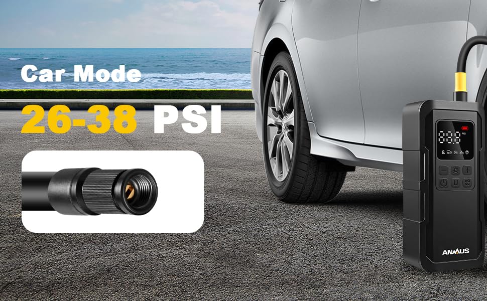 Tire Inflator Portable Air Compressor, 2x Faster Air Pump