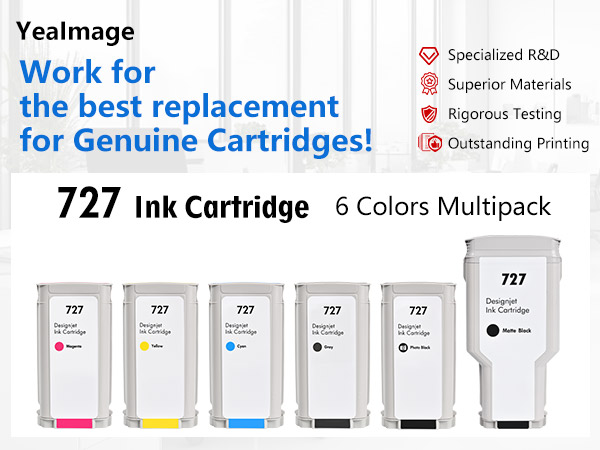 Amazon.com: 727 Ink Cartridges Compatible HP 727 C1Q12A