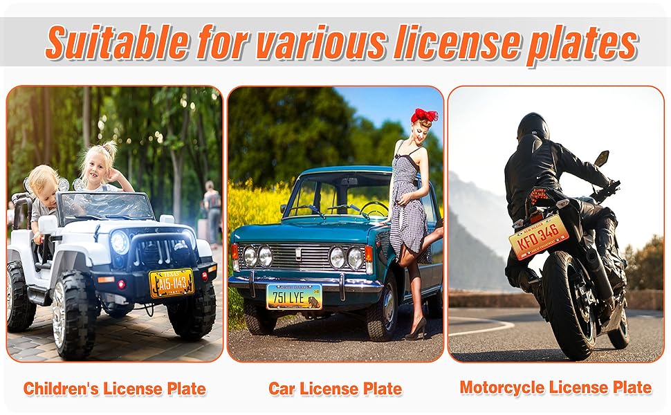 Custom Front License Plate, Personalized License Plate for