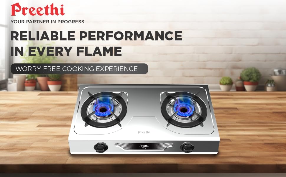 Preethi Glory 2 Burner Gas Stove