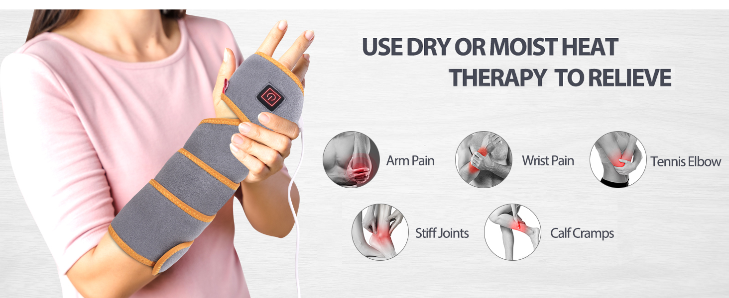 Comfheat Heating Pad Wrap for Arm Portable USB Electric Heated Pad