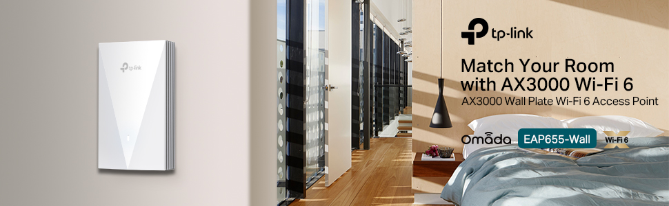 TP-Link Omada Business WiFi 6 AX3000 in-Wall Wireless Gigabit