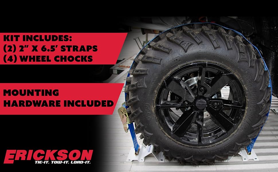 hanson Erickson Wheel Chock Tie-Down Kit, 2 in x 6.5 ft, Single