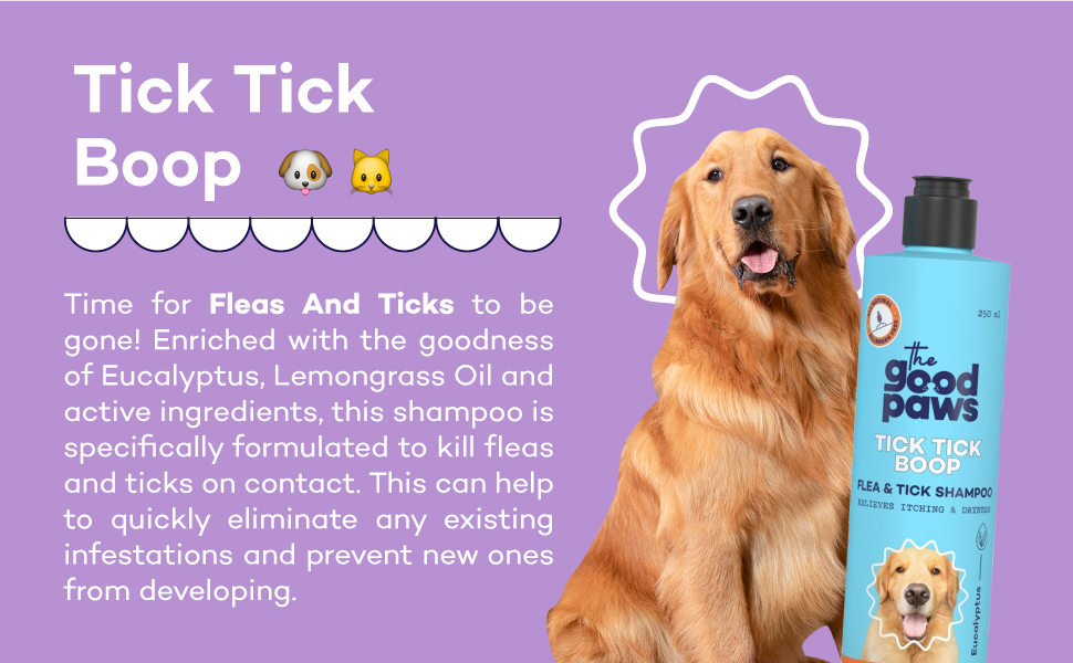 Buy The Good Paws Tick Tick Boop Flea & Tick Dog Shampoo Dryness