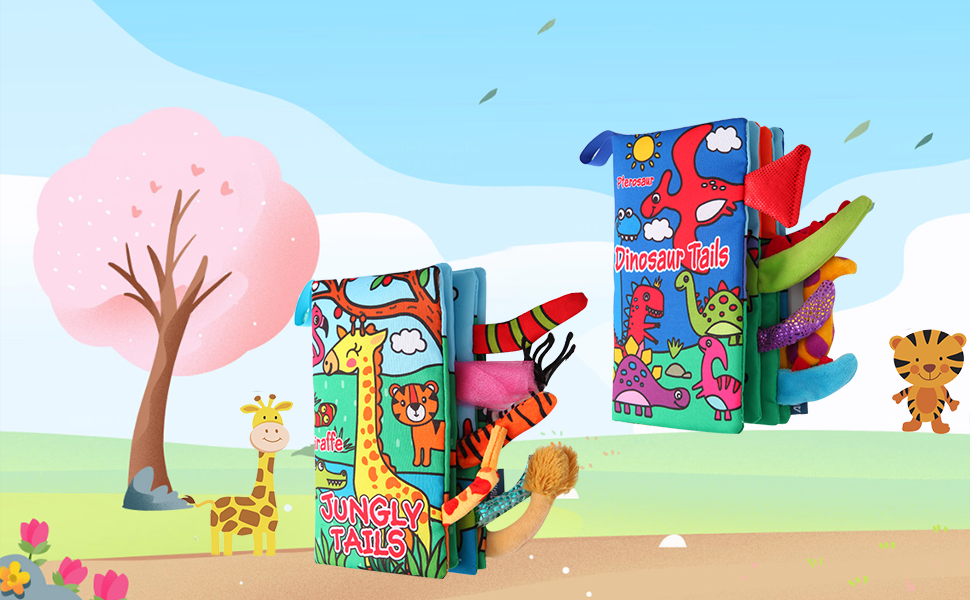 Baby Books 36Months ,Touch Feel Crinkle Cloth Books for