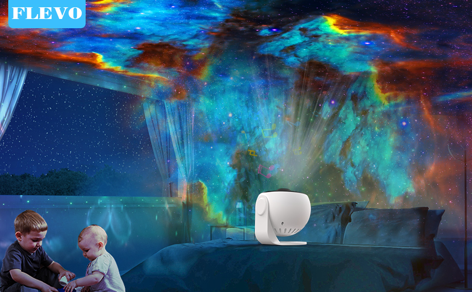 Star Projector,Flevo Galaxy Projector,with Projector Night Light,4K Replaceable 13