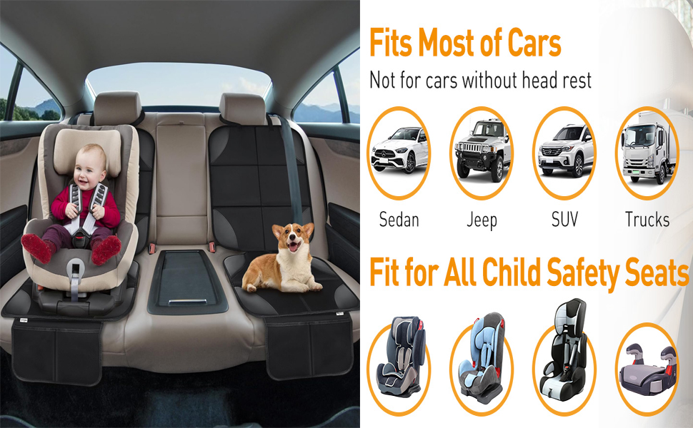 Car Seat Protector for Child Car Seat, Baby Car Seat Cover