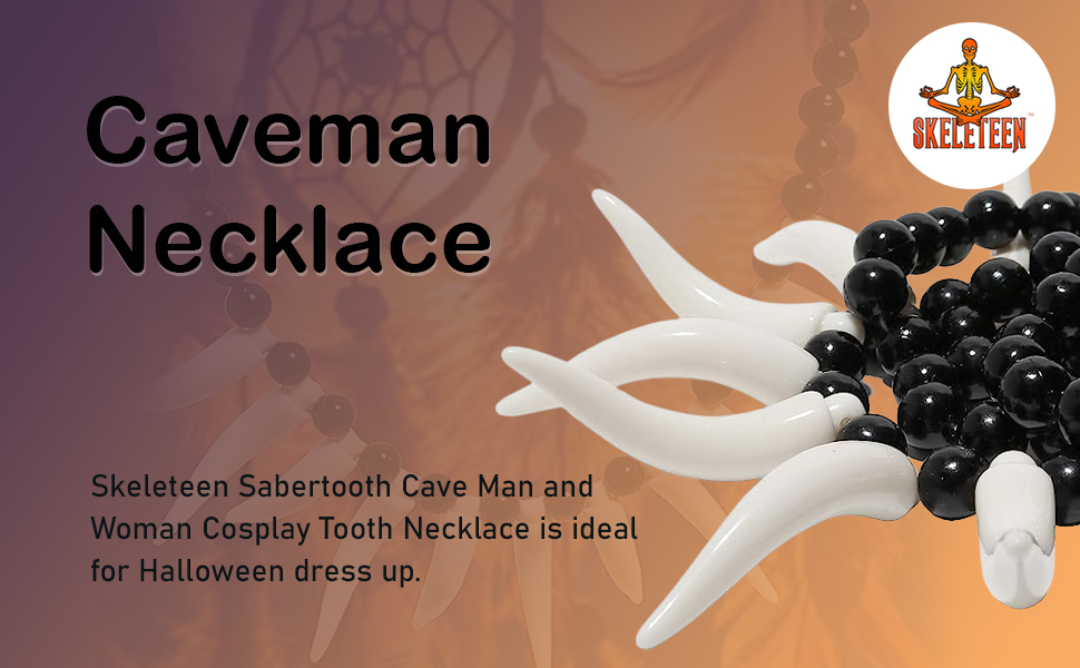 Caveman Necklace for costume dress up