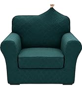 YEMYHOM 2023 Newest Pattern 2 Pieces Chair Covers for Living Room High Stretch Chair Slipcovers w...