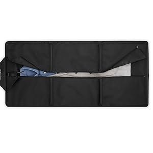 garment sleeve with visible foam rollers