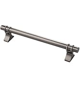 Alzassbg 5 Pack Brushed Black Nickel Cabinet Pulls, 6-1/4 Inch(160mm) Hole Centers Cabinet Handle...