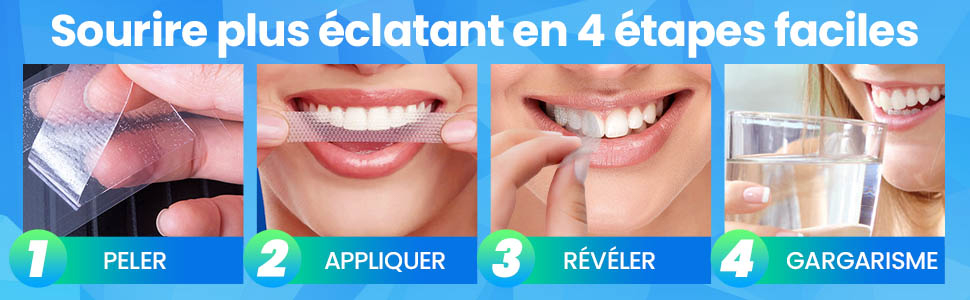 Sourire plus éclatant en 4 étapes faciles