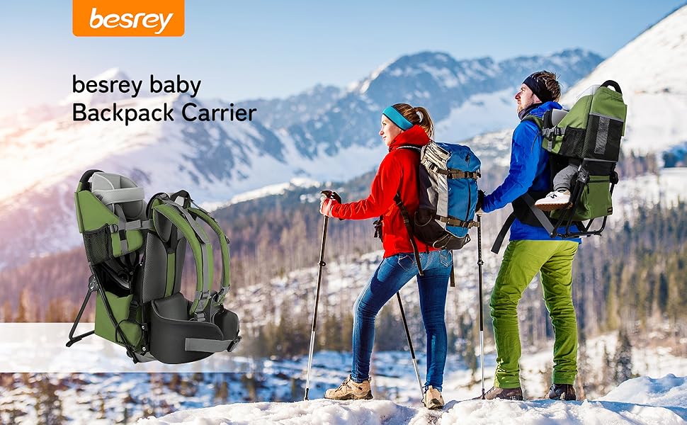 besrey Baby Backpack Carrier for Hiking Toddler Backpack Carrier Child