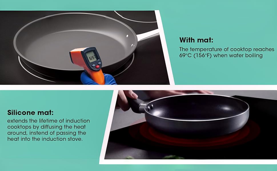 Induction Hob Protector 61x53cm, Cooktop Scratch Protector