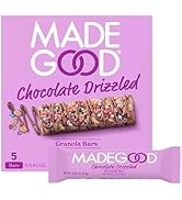MadeGood Organic Chocolate Drizzled Granola Bars, 5ct, 4.25 OZ