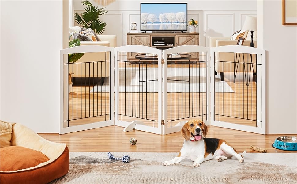Yaheetech Dog Gate 32'' Pet Gate for Dogs Indoor