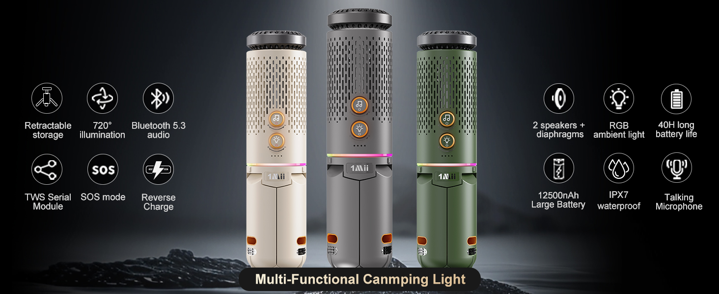 telescopic camping light