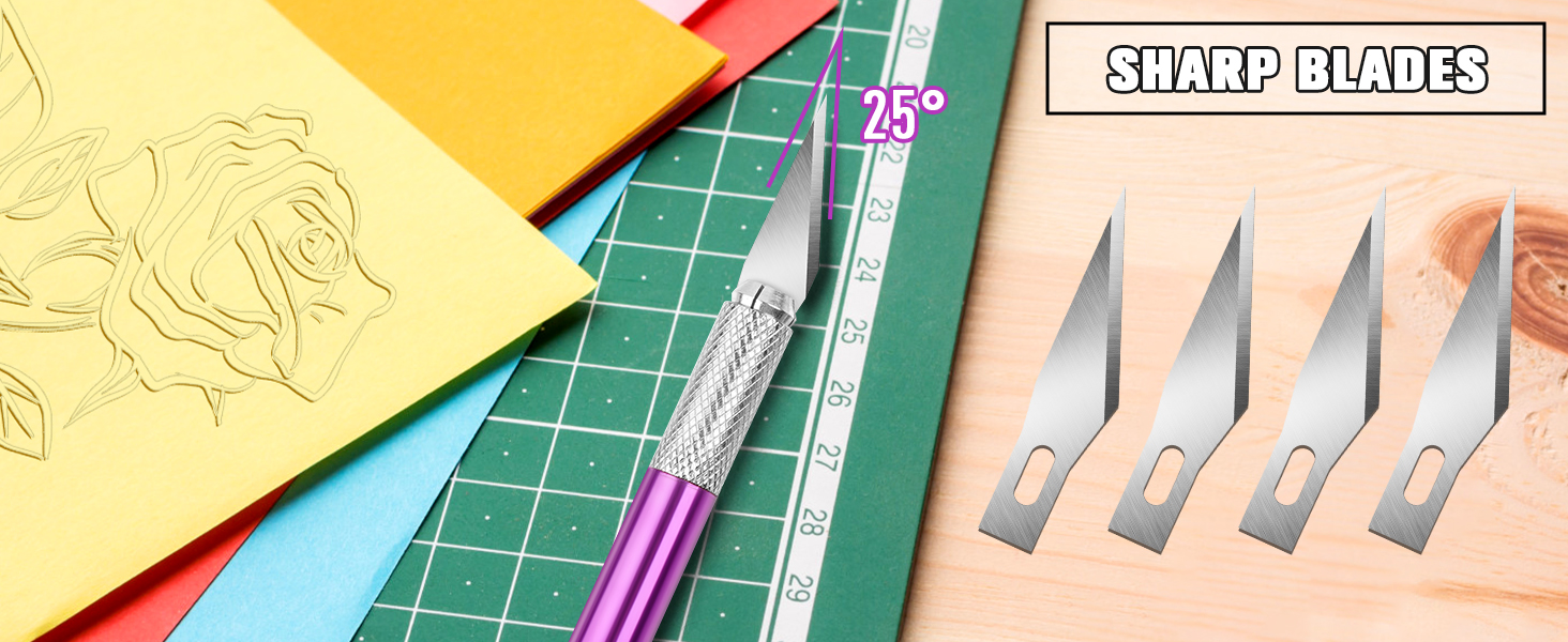 DIYSELF 2 Pack Exacto Knife for Crafting, Art, Hobby Knife