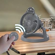 Remote-controlled fan & power bank combo, offering convenience at your fingertips.