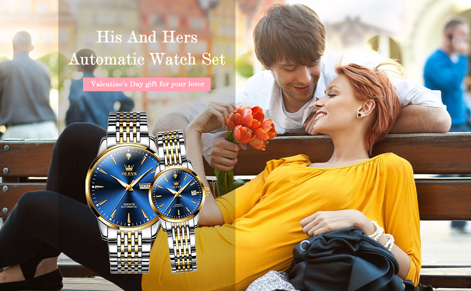 couple automatic watch