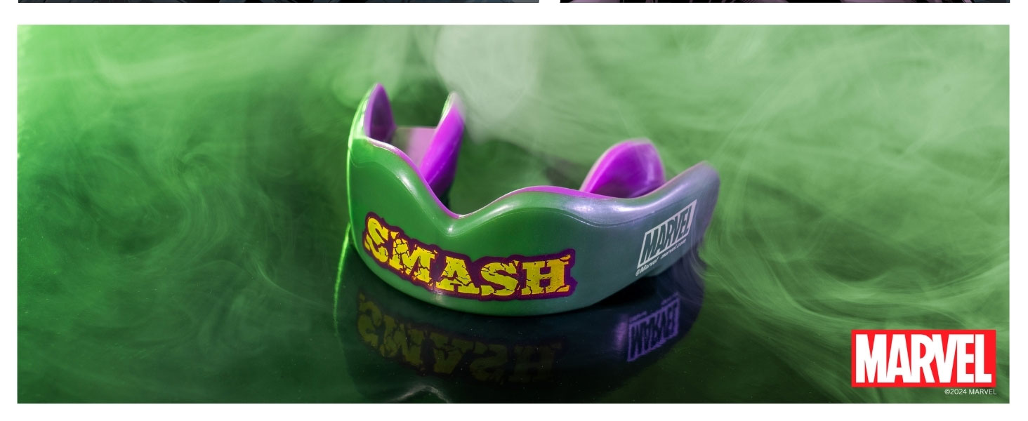 The Hulk marvel, mouthguard, mouth guard, gum shield, gumshield, contact sports, rugby, boxing