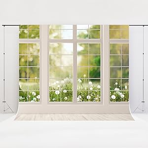 Amazon | Kate 3x3m 背景布 窓口 撮影布 秋 撮影 背景 窓 撮影用