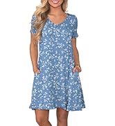 lionstill Women's Casual T Shirt Dress Summer Fashion Short