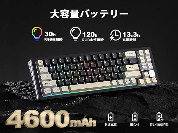 Amazon | YUNZII AL71 68% ゲーミングキーボード フルアルミCNC