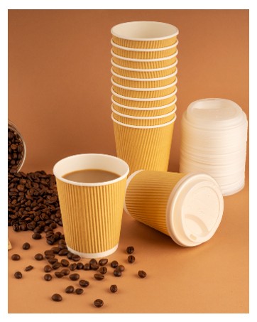 Brown coffee cups
