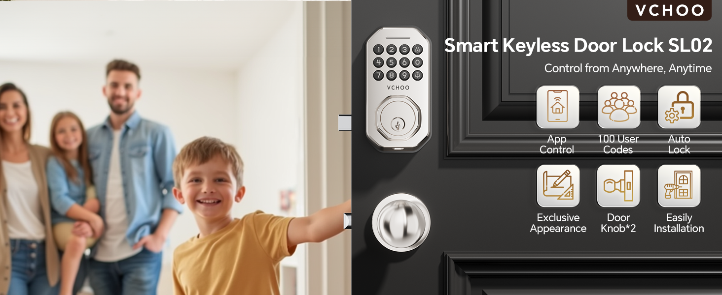 VCHOO Keyless Entry Door Lock