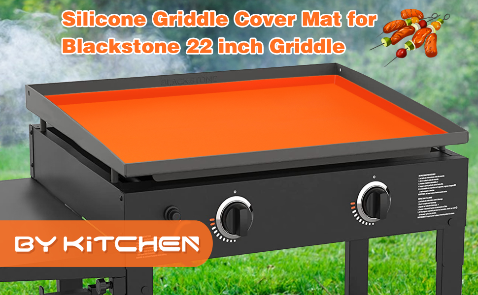 BYKITCHEN Silicone Griddle Cover for Blackstone 22 inch
