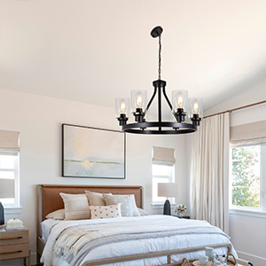 bedroom chandelier