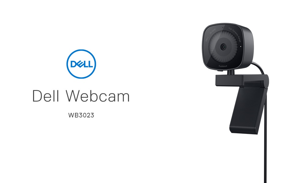 Dell Webcam WB3023-2K QHD/FHD/HD Resolution, Sony Sensor, f2
