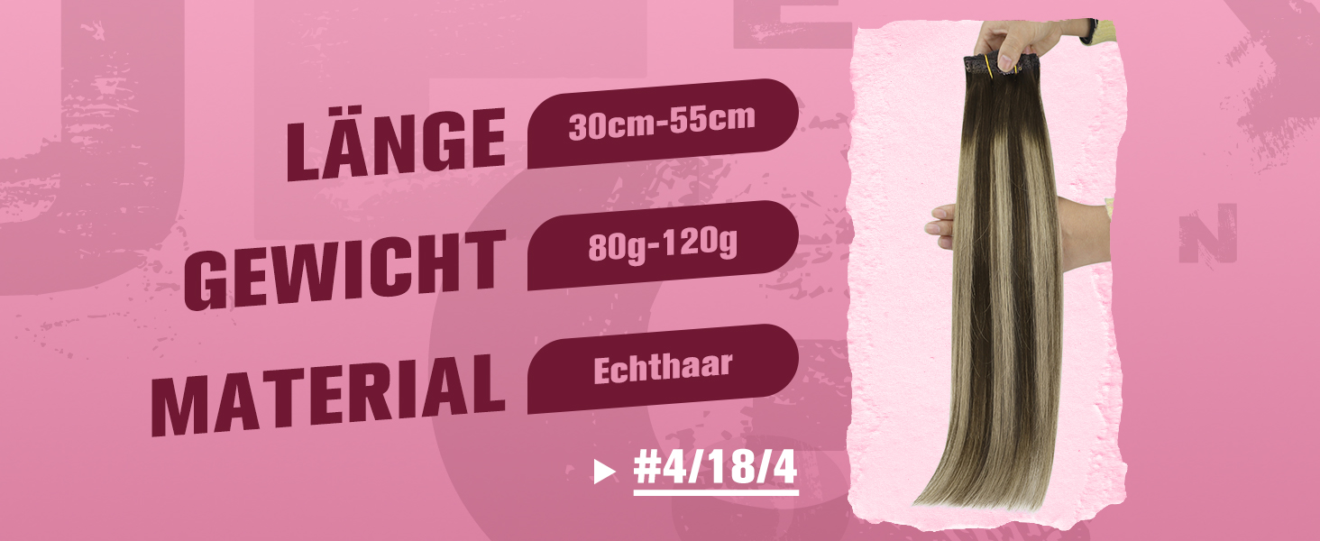 extensions echthaar clip ombre