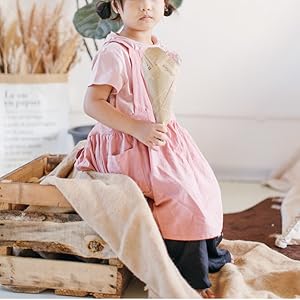 Amazon.com: losofar Children Cotton Apron Japanese Style Bib