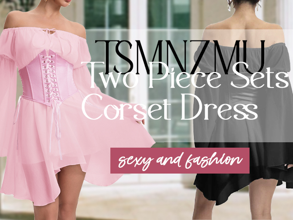 Amazon.com: Women Vintage Chiffon Flare Sleeve Bustier