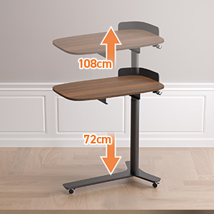 Amazon.co.jp: WALKINGDESK 昇降式 サイドテーブル 高さ72-108