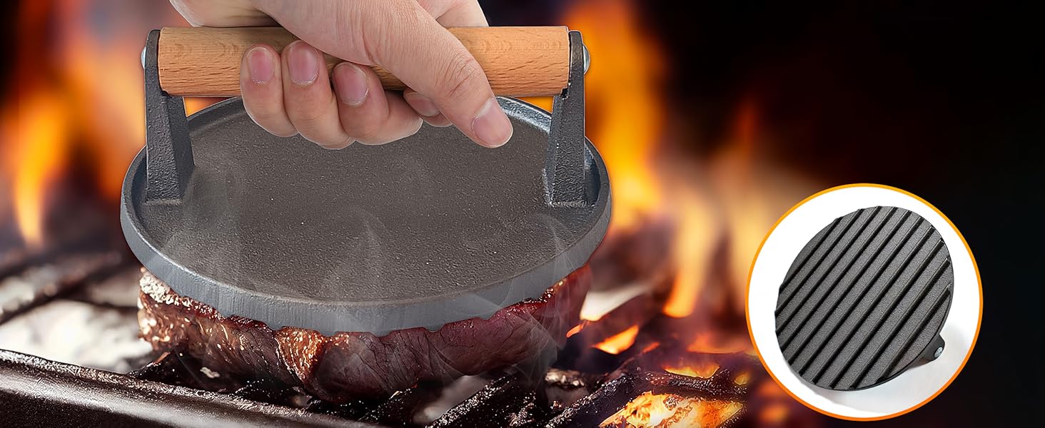 Cast Iron Burger Press