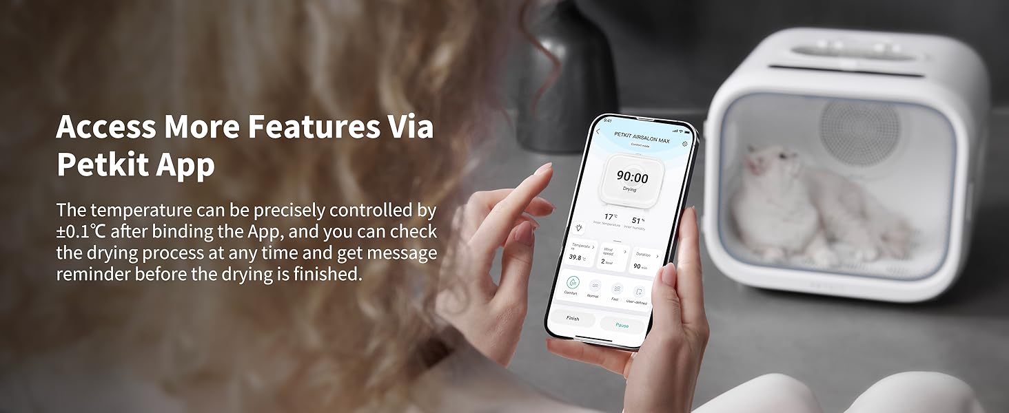 PETKIT Pet Hair Dryer for Cats and Dogs, AIRSALON MAX Automatic Cat