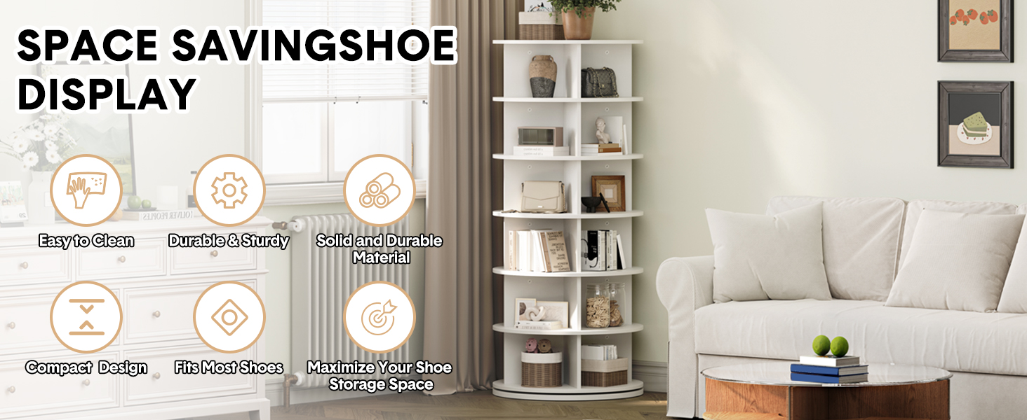 Spinning Shoe Display Lazy Susan