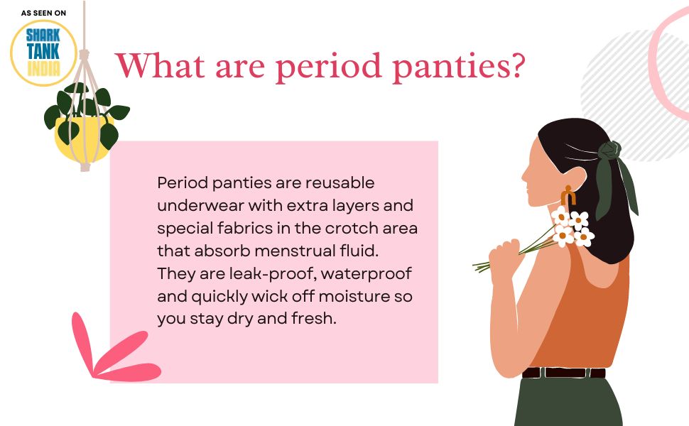 DChica Cotton Reusable Washable Period Panties Briefs for Women's