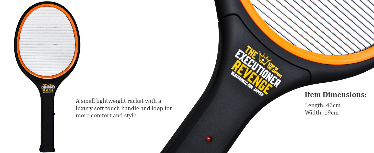 The Executioner Fly Killer Mosquito Swatter Racket Wasp Bug Zapper