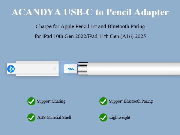Amazon.com: Pencil Adapter for Apple Pencil 1st Generation