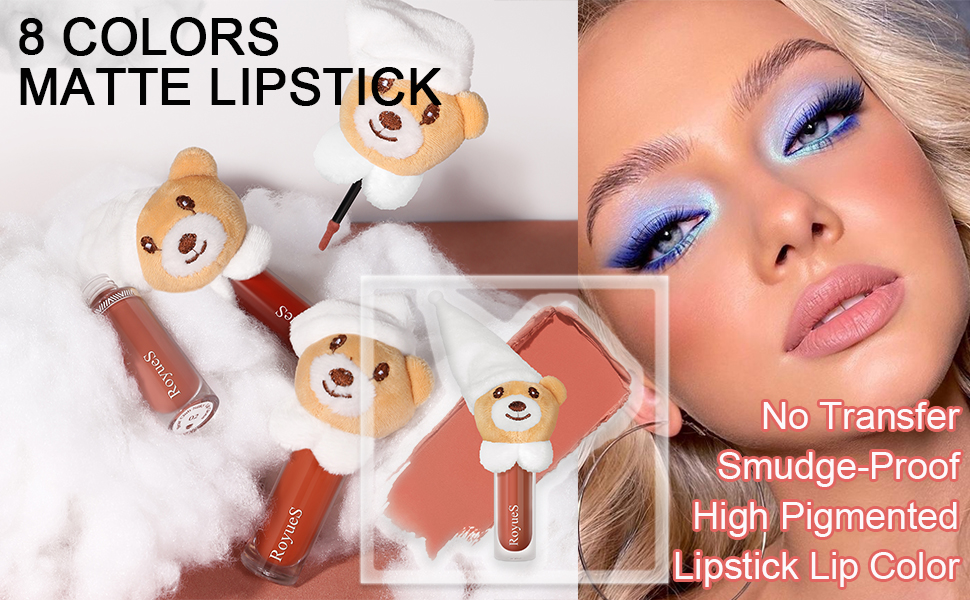 matte lipstick high pigmented velvety matte nude lip stick smudge proof long lasting lipsticks