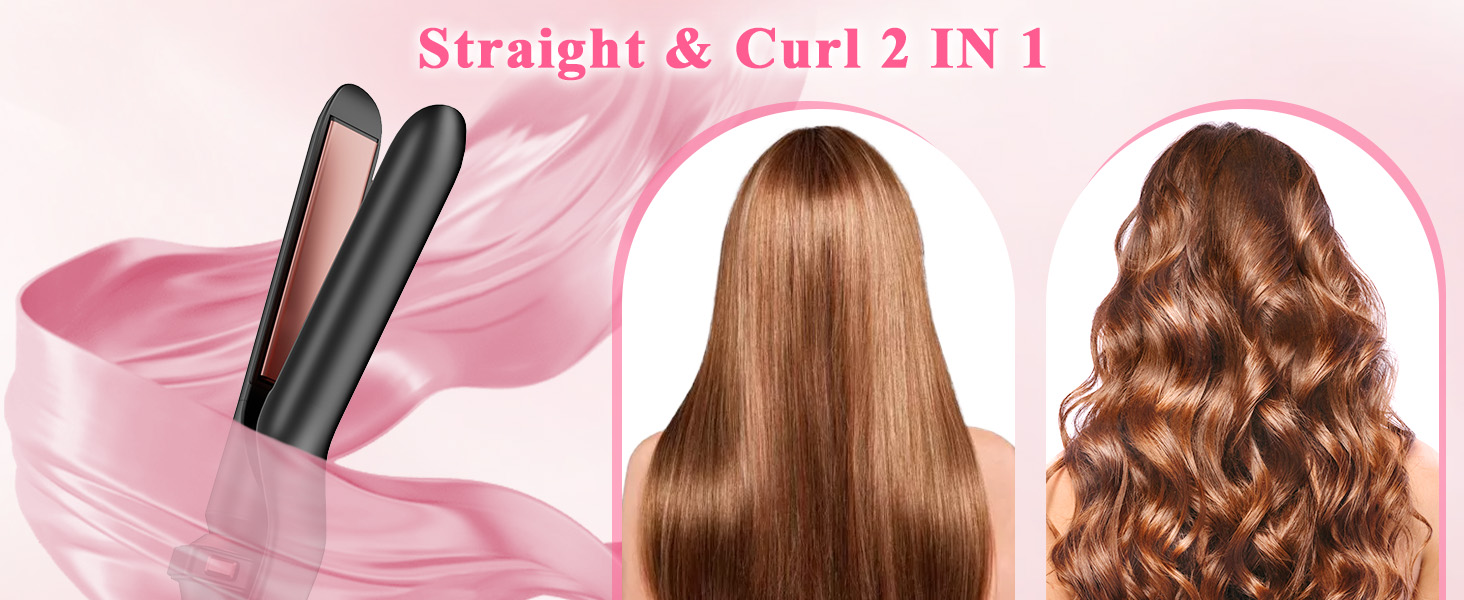 Straight & Curl 2 IN 1