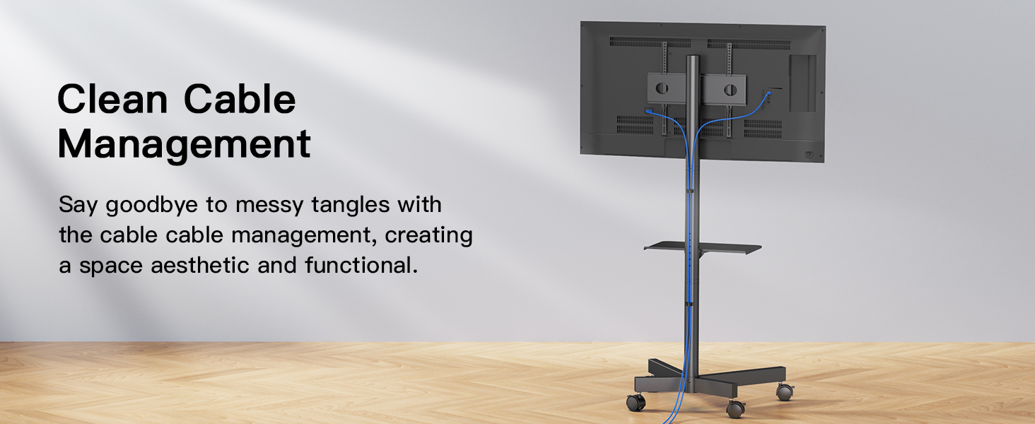 rolling tv stand