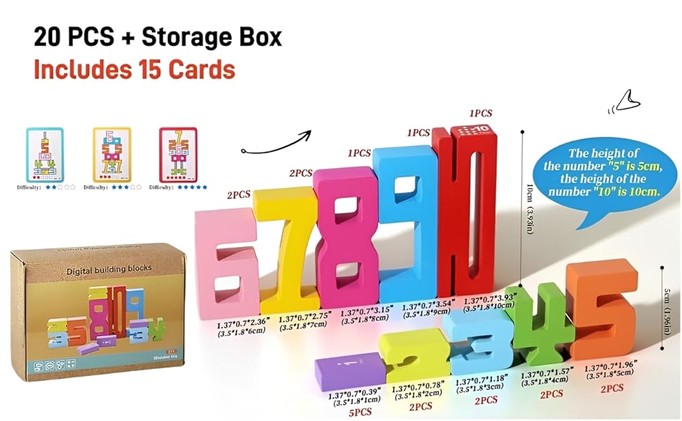 Number Blocks Toys for Kids