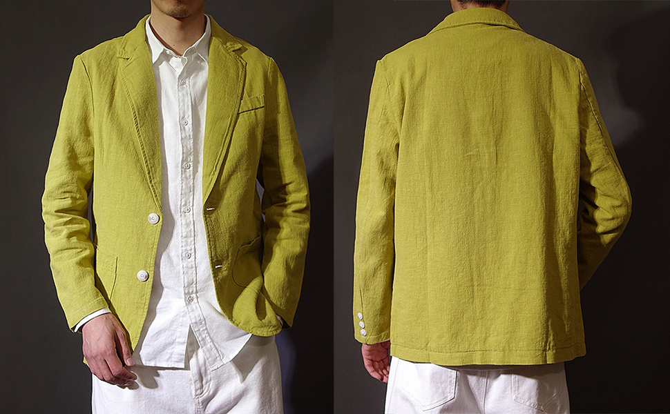 Amazon.co.jp: [D.IIZOO] 春夏 リネン テーラードジャケット