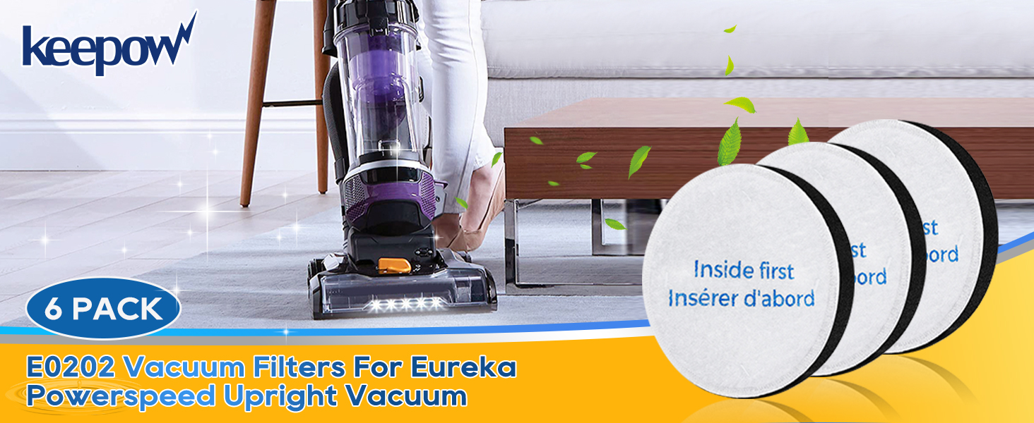 KEEPOW Vacuum Filter Replacement Compatible With Eureka